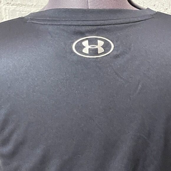 Under Armour Heat Gear Black V Neck Athletic Shirt Small - Picture 6 of 9